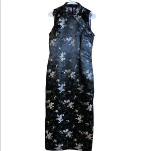 Robbie Bee black maxi floral dress Size 6